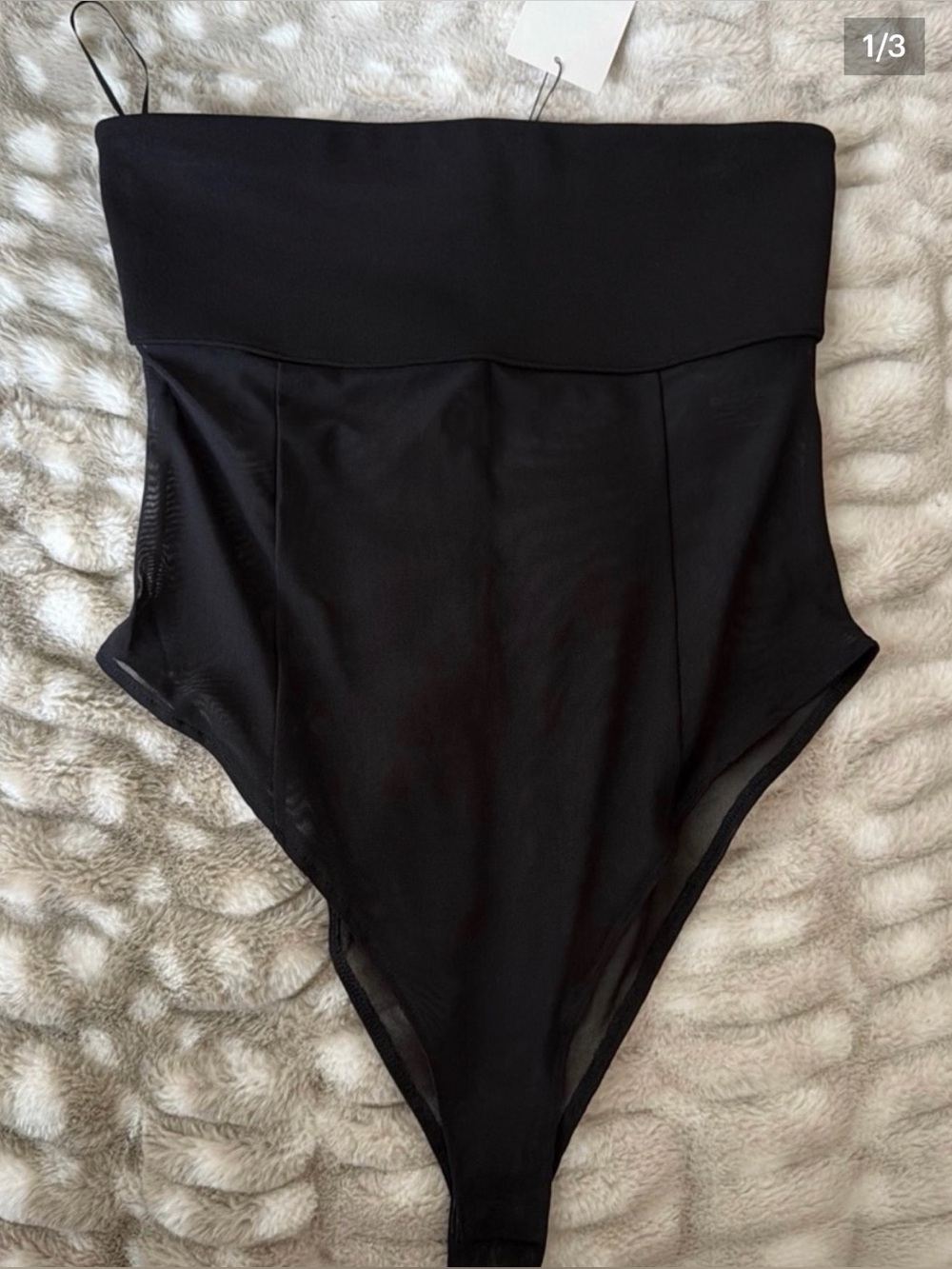 Zara NWT bodysuit with mesh panel top